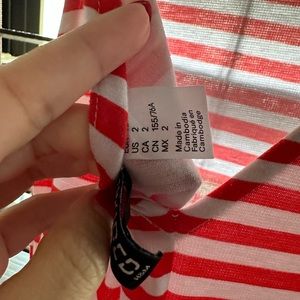 Orange-Striped Dress